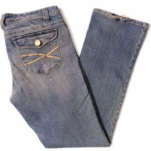 Y2K Aeropostale Chelsea Jeans Juniors Regular 13/14 Distressed Denim Vintage